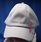 Izod Breast Cancer Awareness Baseball Cap Hat White One Size Back Logo