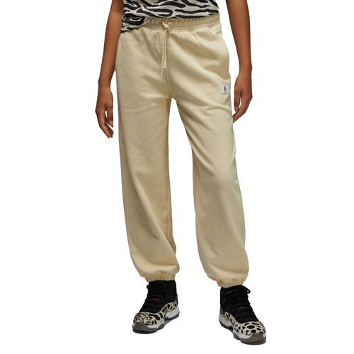 Jordan Flight Pantalone Donna in Pile Spiaggia Beige DQ4607 234