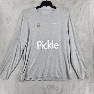 Outdoor Voices Pickleball Shirt Mens Xl Gray Performance Long Sleeve Baller - Picture 1 of 5