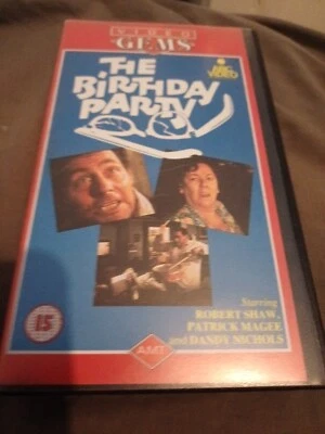 The Birthday Party VHS Movie Video Cassette Tape Video Gems Patrick Magnee Rare  - Image 1 of 4