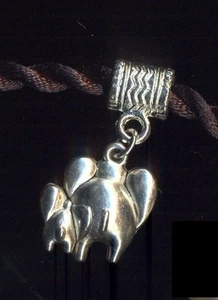 Ciondolo argentato per catena snake elefante - Imagen 1 de 1