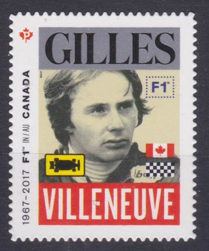Канада 2017 No2994 Формула 1 в Канаде (Вильнев) - неиспользованная - Изображение 1 из 1