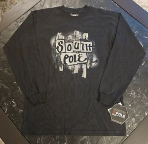 Southpole Long Sleeve Tshirt Graphic 3D Logo Black Sz L Youth Vintage Y2K NWT - Picture 1 of 6