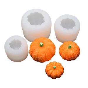 3pcs Pumpkin Resin Mold Halloween Molds for Candles Fall Silicone Molds for DIY - Picture 1 of 12
