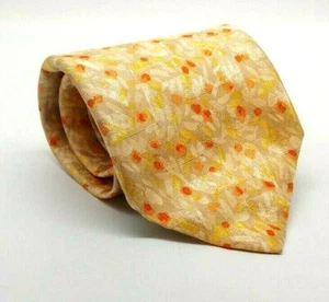 Corbata Ermenegildo Zegna amarilla para hombre 100 % seda 58" x 4" - Imagen 1 de 4