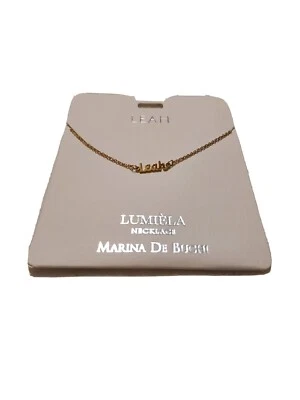 Nuevo Collar Personalizado Lumiela "Leah" Sin Níquel Color Dorado Inspirador Foto 1 de 3