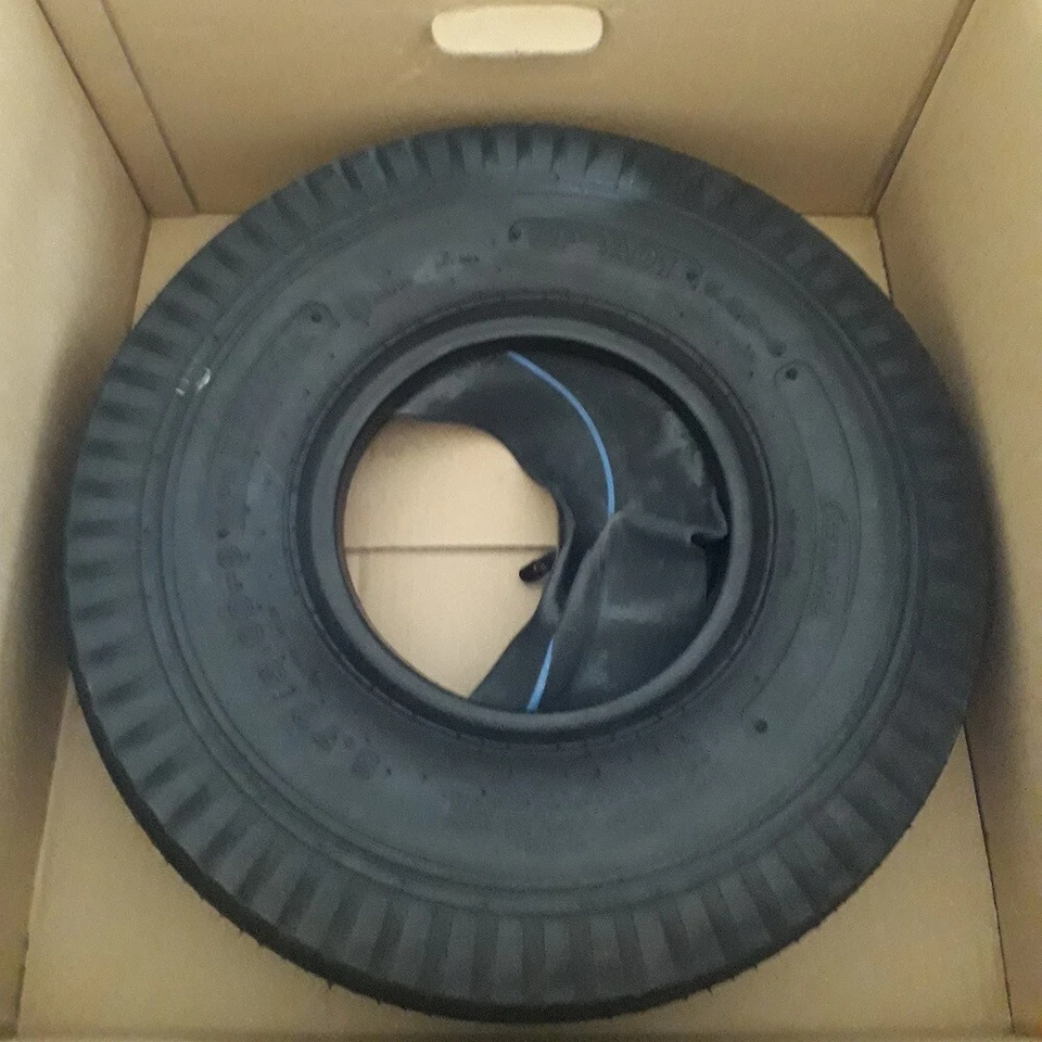 4.80 / 4.00 - 8  1 Reifen + Schlauch DOT25 für DDR Anhänger HP 300 350 400 Stema - Bild 1 von 2