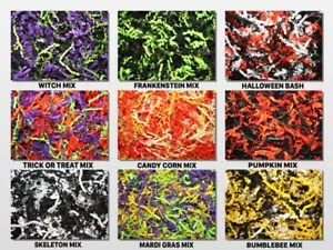 Halloween Mix Crinkle Paper Shred Choose Color Mix & Package amount - Picture 1 of 1