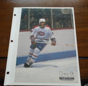 Lundi Hockey Photos 1980's -90's Nats Naslund front / Mario Tremblay back - Picture 1 of 2