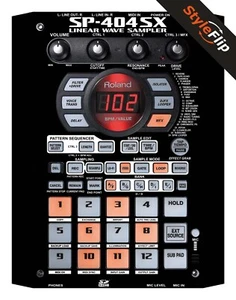 Roland SP - 404SX Skins | Nero | Decalcomania protettiva | StyleFlip Skins - Foto 1 di 1