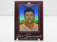 CARL YASTRZEMSKI 2006 TOPPS STERLING BURGUNDY FRAMED #5/10- RED SOX!!
