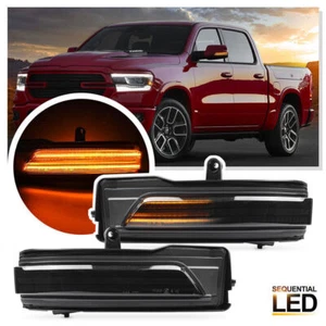 Sequential LED Door Power Mirror Turn Signal Light for 19-22 5th Gen RAM 1500 DT - Picture 1 of 6
