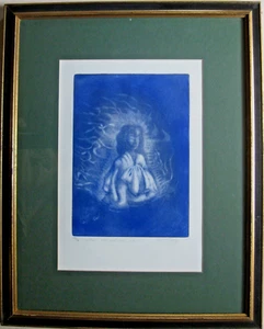 Impresión Mezzotint Orlando Lacro Edición Limitada Firmada Numerada 14/16 c.2000 - Imagen 1 de 8