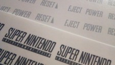 Super Nintendo Entertainment System Logo Decal Sticker SNES Logo 3D Printed Case