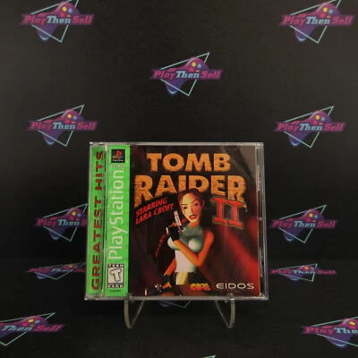Tomb Raider II Starring Lara Croft PS1 GH + Reg Card - Completo na caixa - Imagem 1 de 4