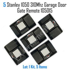 5 Stanley 1050 Linear 310Mhz 1 Button Garage Door Gate Remote Transmitter 105015