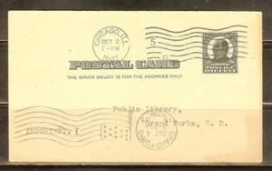 Nice Year of 1907 old US Chicago Postal Card (Used). - Picture 1 of 2