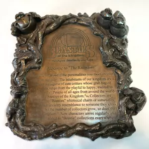 VTG Beasties of the Kingdom BRONZE Sculpture Dealer's Plaque by John Raya RARE! - Picture 1 of 18