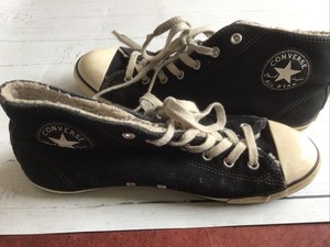 fluffy converse shoes