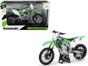 KAWASAKI KX 450F GREEN 1/12 DIECAST MODEL MOTORCYCLE BY NEW RAY 58103 - Picture 1 of 1