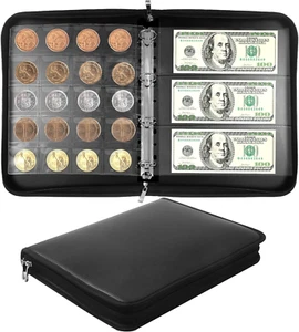 Coin Collection Book Album Holder for Collectors, 300 Pockets Fireproof - Picture 1 of 7