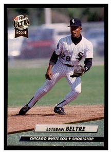 1992 Ultra #333 ESTEBAN BELTRE RC Chicago White Sox ~F9BB