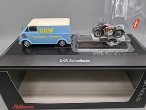 Maquetas de coches 1:43 Schuco 450238800 DKW velocidad con remolque de motocicleta en embalaje original - Imagen 1 de 15