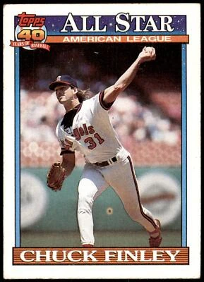 Chuck Finley #395 1991 Topps - Image 1 of 2