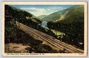 Postcard - Cheat River Canyon - Rowlesburg West Virginia - Picture 1 of 2