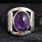 Amethyst Gemstone Fine HANDMADE Jewelry 925 Solid Sterling Silver Ring Size 5