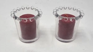 Southern Living At Home Amelia Beaded Glass Candle Holder Discontinued Lot of 2 - Picture 1 of 5