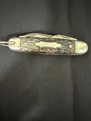 Vintage IMPERIAL KAMP-KING PROV. R.I USA 4 Blades Scout Pocket Knife (Tight) - Image 1 of 4