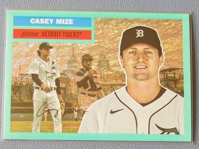 2023 Topps Archives #57 Casey Mize Aqua Sparkle Foil parallel /75 Detroit Tigers - Image 1 of 3