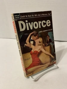 RARE 1952 “Divorce” James Warner Bellah Popular Library Sleaze Paperback - Picture 1 of 10