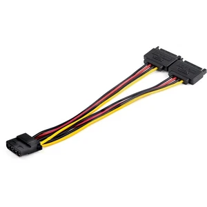 StarTech.com Dual SATA to LP4 Power Doubler Cable Adapter 2 SATA to 4 Pin LP4 In - Picture 1 of 2