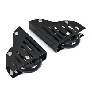 2 Pieces Rolling Ladder Hardware Stable Heavy Duty for Library Cabinets Home - Picture 1 of 6