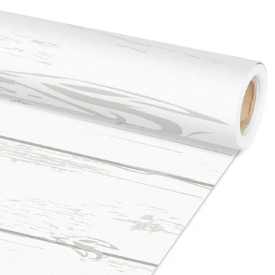 Rustic Bulletin Board Paper Roll White Wood Bulletin Board Background Paper F... - Image 1 of 4