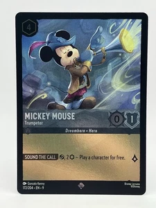 Disney Lorcana Fabled - Mickey Mouse Trompetista LÁMINA #172/204 - Súper Raro EN 9 - Imagen 1 de 2