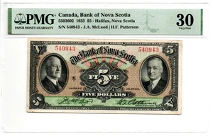 Canada 1935 Bank of Nova Scotia Note Pick-S632 McLeod / Patterson PMG VF 30 - Picture 1 of 2