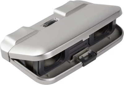 New Kenko binoculars Pliant Opera Glass 3 x 25 caliber fold-down silver Japan - Image 1 of 4