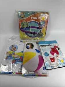 Intex Inflatable Colorful Pool Floats Toys Beach Ball Beverage Float Arm Bands - Picture 1 of 9