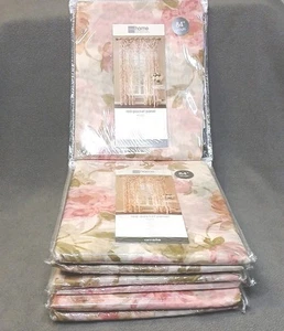 JC PENNEY AMELIA ROD-POCKET PANEL'S CREAM FLORAL 58"X84" (LOT OF X8) NEW N.O.S - Picture 1 of 10