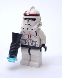Lego Star Wars Clone Trooper BARC Dark Red 7250 Phase 2 Minifigure - Picture 1 of 4