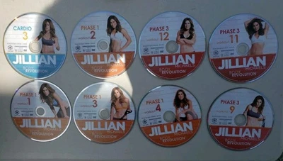 Workout Jillian Michaels Body Revolution DVDs Loose 8 Discs From Collection - Image 1 of 2