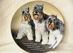 Plato Schnauzer Miniatura 20cm Por Danbury Como Nuevo Edición Limitada - Imagen 1 de 1
