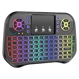TODO Bluetooth Wireless Mini Keyboard Touchpad Presenter Rechargeable 7 Colou... - Picture 1 of 2