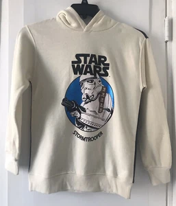 NEW ZARA ECRU KIDS STAR WARS™ SWEATSHIRT HOODIE SHINY Size 10 y 140 cm OA80 - Picture 1 of 9