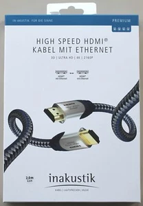 inakustik Premium II HDMI Kabel mit Ethernet 2160p 4K HDCP 2.2 / 5m
