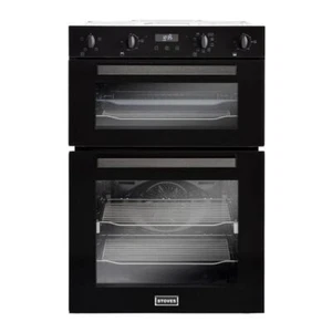 Stoves ST BI902MFCT Built In Electric Double Oven BLACK, New Graded - Picture 1 of 1