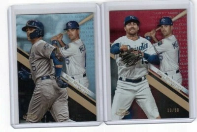 2019 Topps Gold Label Class 1 Base & Class 2 Red # 32 Whit Merrifield KC Royals - Image 1 of 2